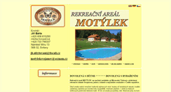 Desktop Screenshot of motylek-rekreace.cz